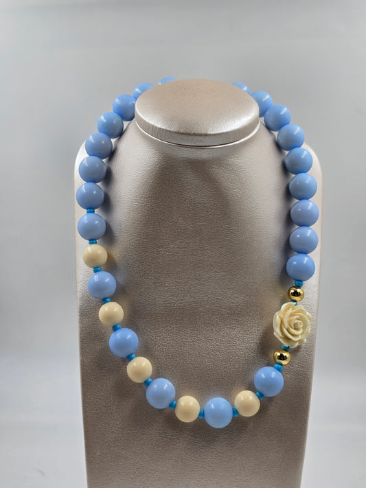 C - Blue and White Necklace