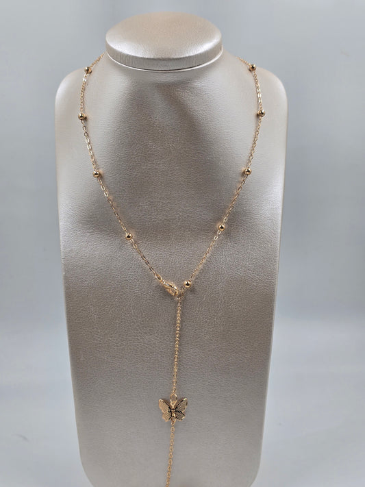 N - Long Butterfly Necklace