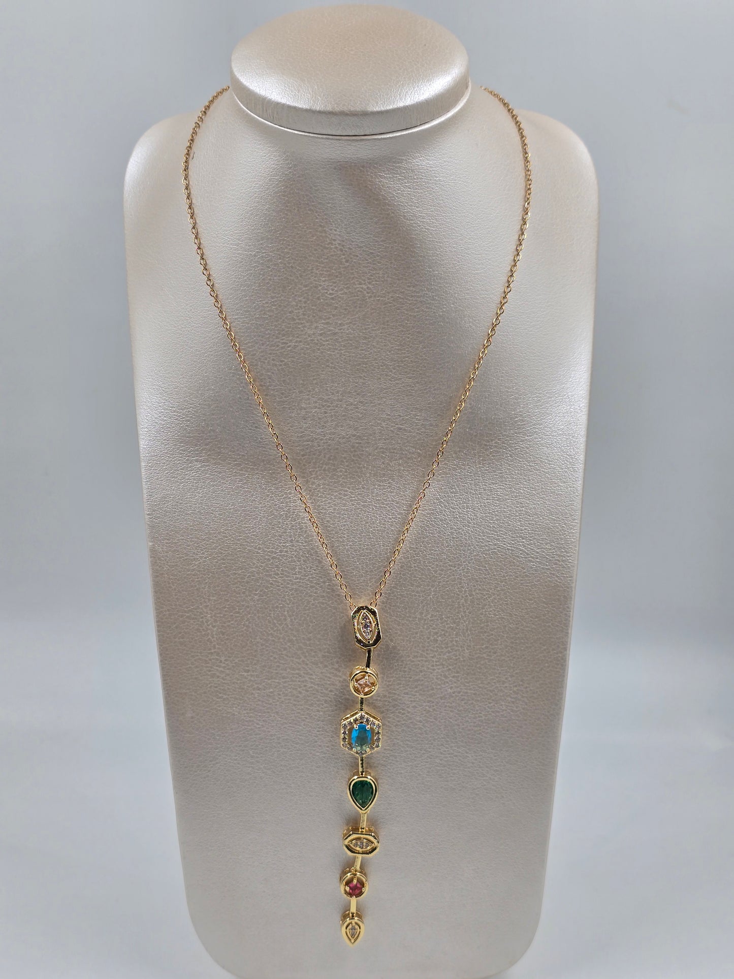 N- Diamond Chain Stainless Steel Necklace