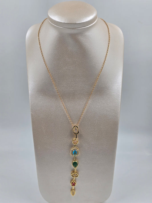 N- Diamond Chain Stainless Steel Necklace