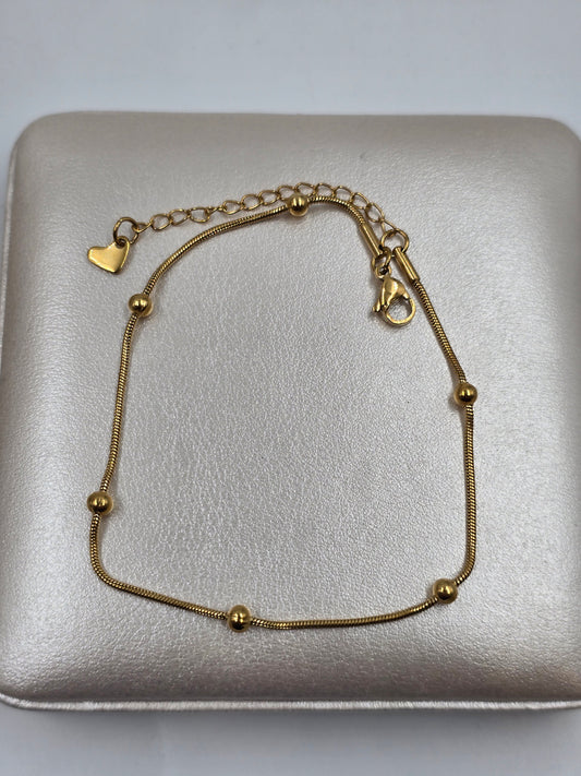N - Ankle Bracelet Stainless Steel