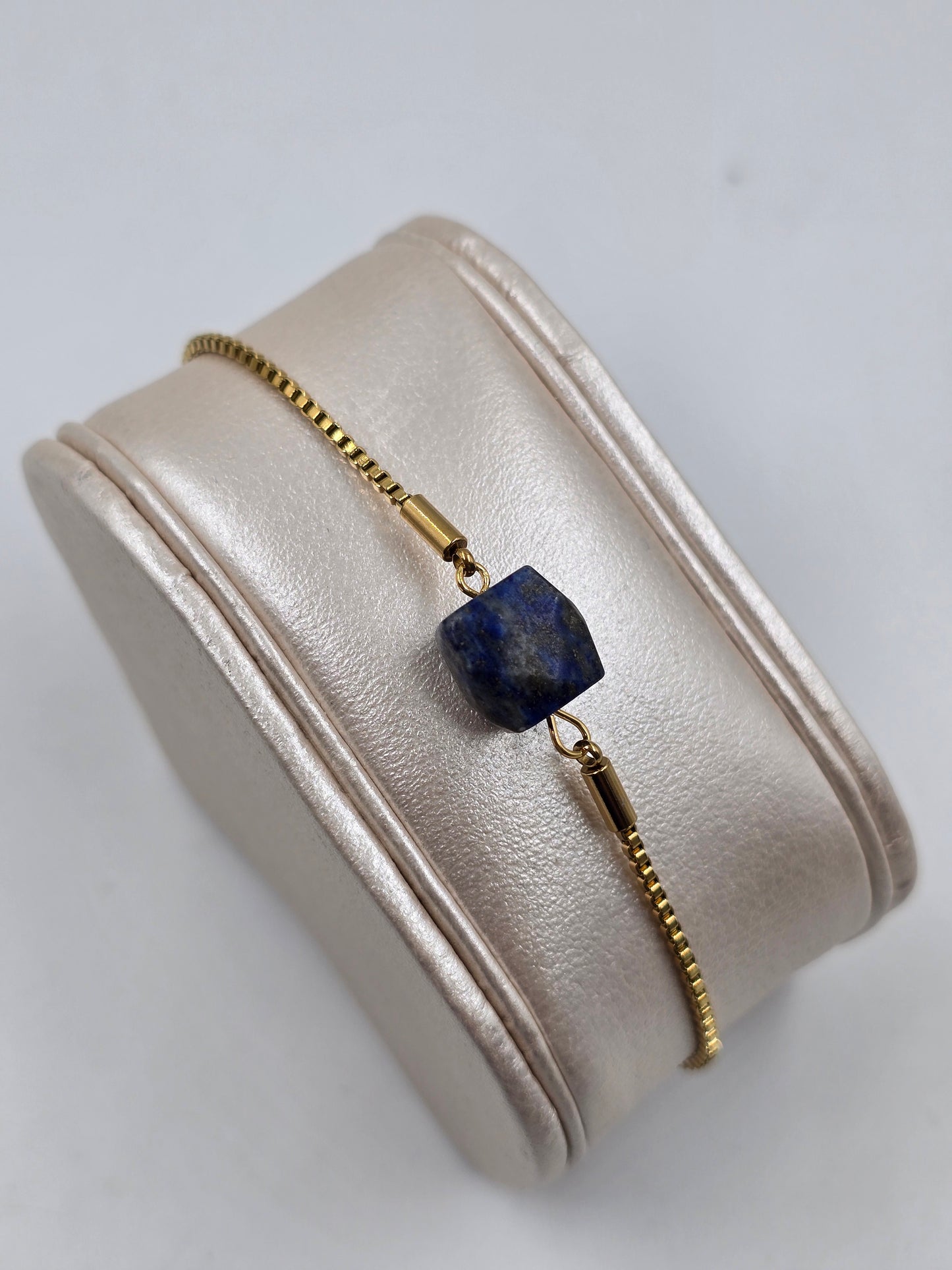 N - Stainless Steel Bracelet with Natural Stone