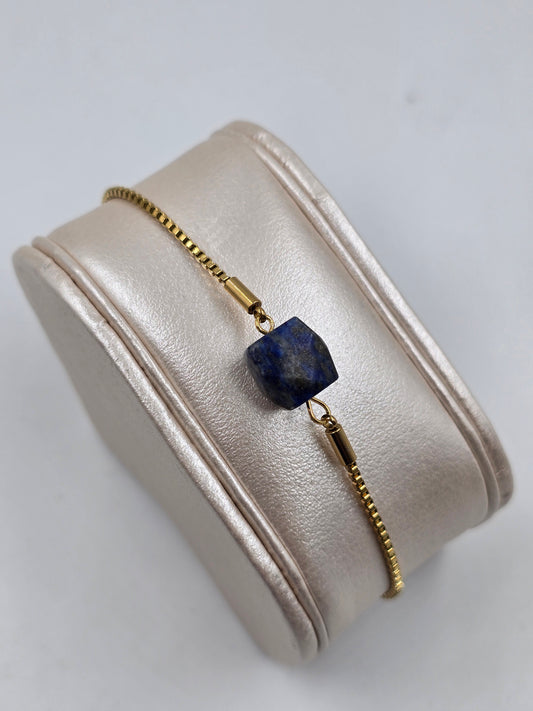 N - Stainless Steel Bracelet with Natural Stone