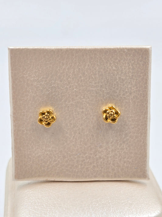 N - Small Gold Piercing Studs