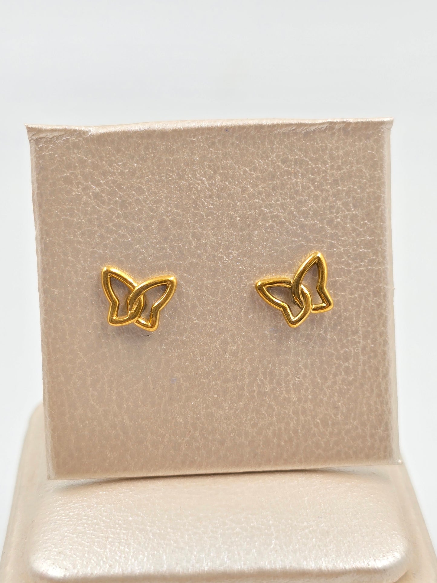 N - Small Gold Piercing Studs