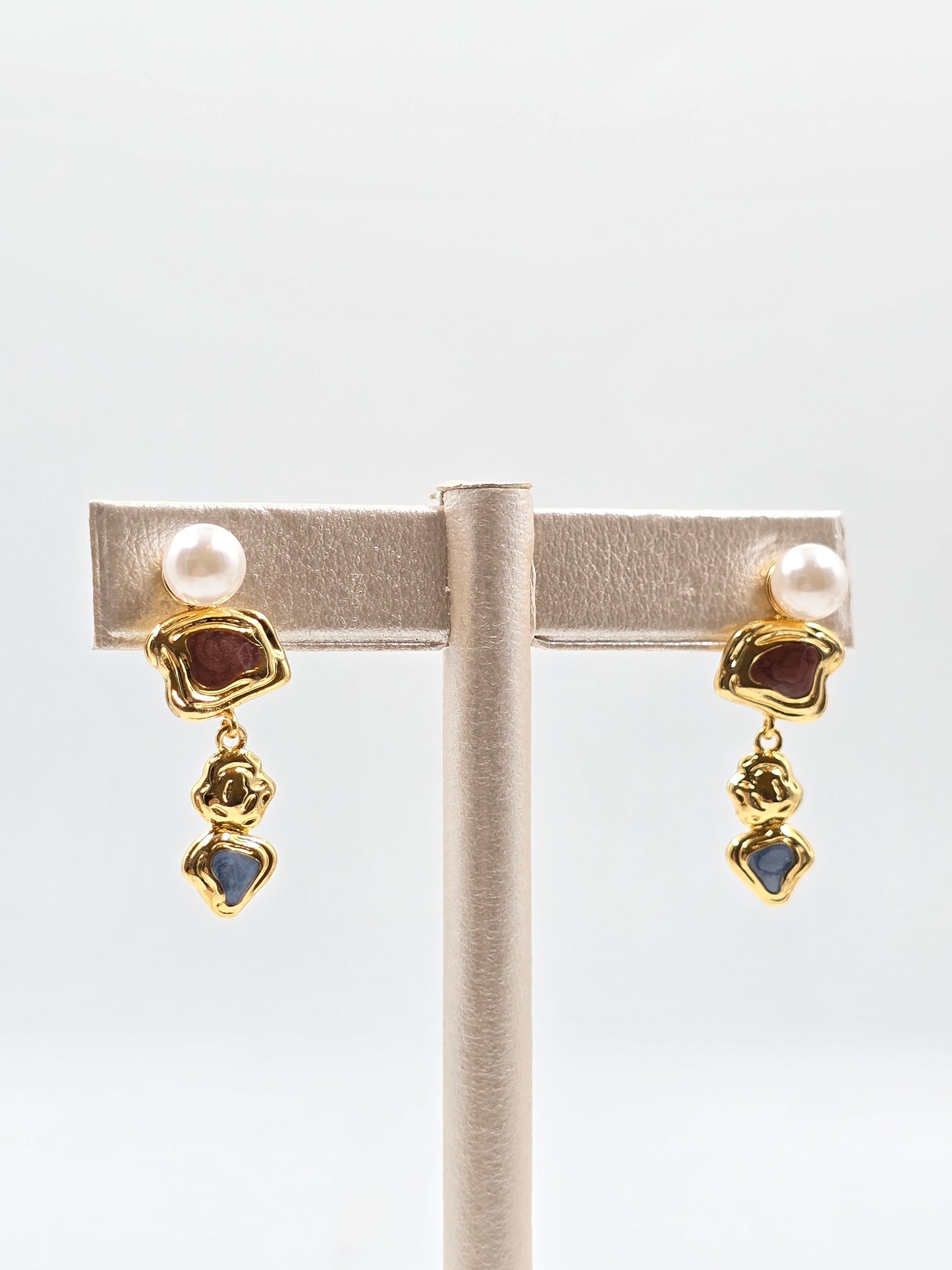 N - Abstract Form Earring