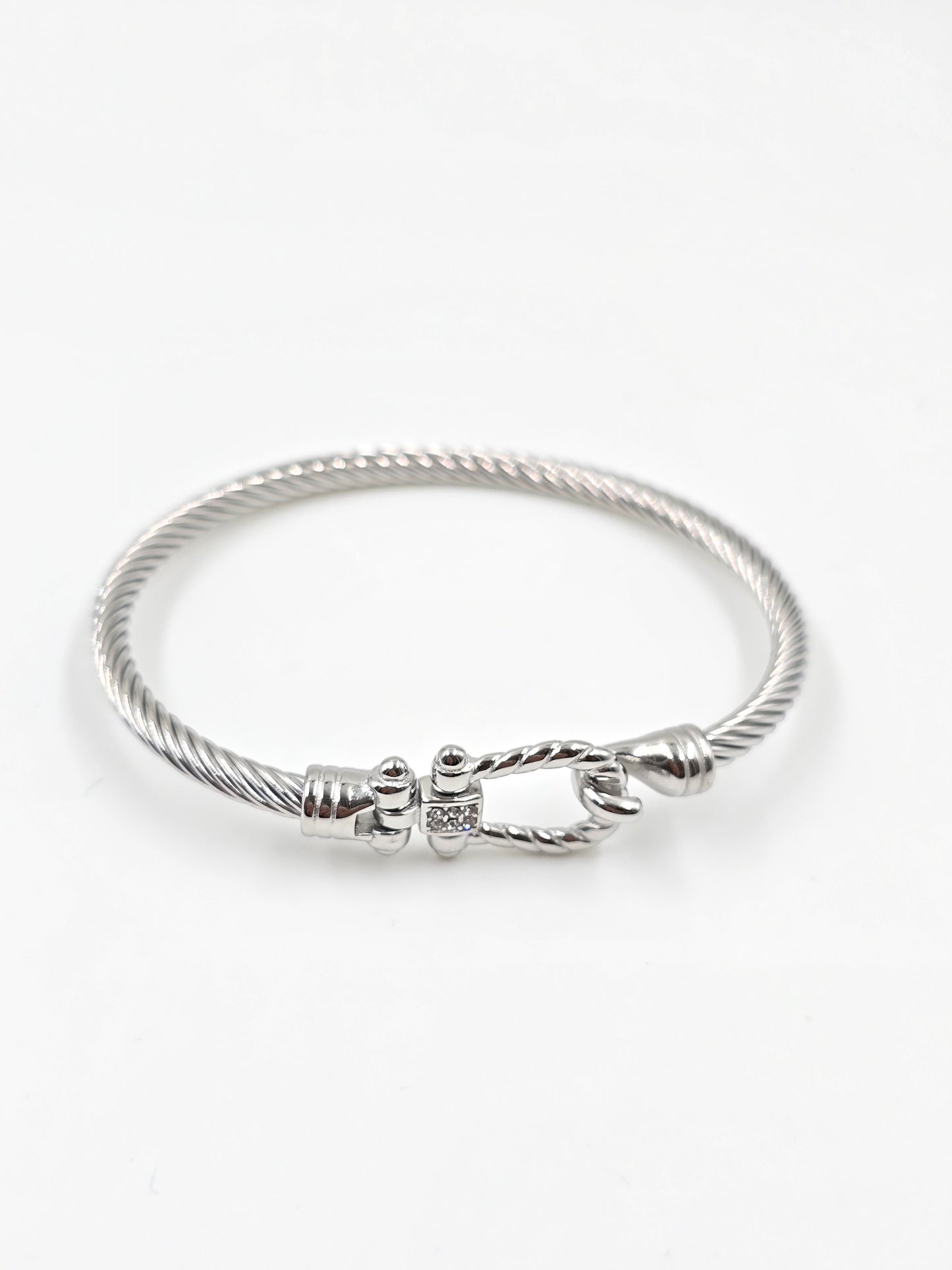 N - Stainless Steel Gold and Silver Bracelet