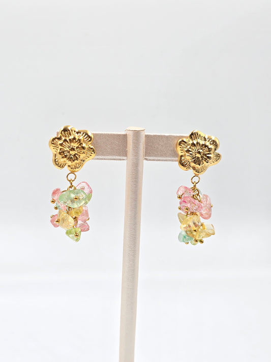 N - Floral Earrings