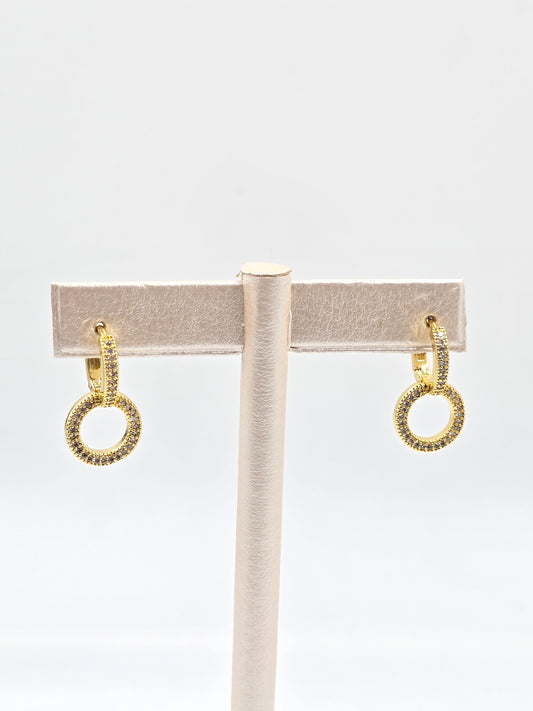 N - Two circle Earring