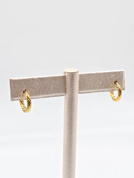 N - Tiny Piercing Hoops