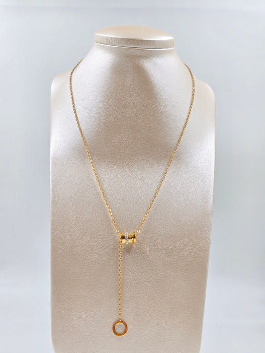 A - Golden Simple Necklace