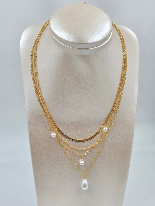 N - Three Stack Necklace