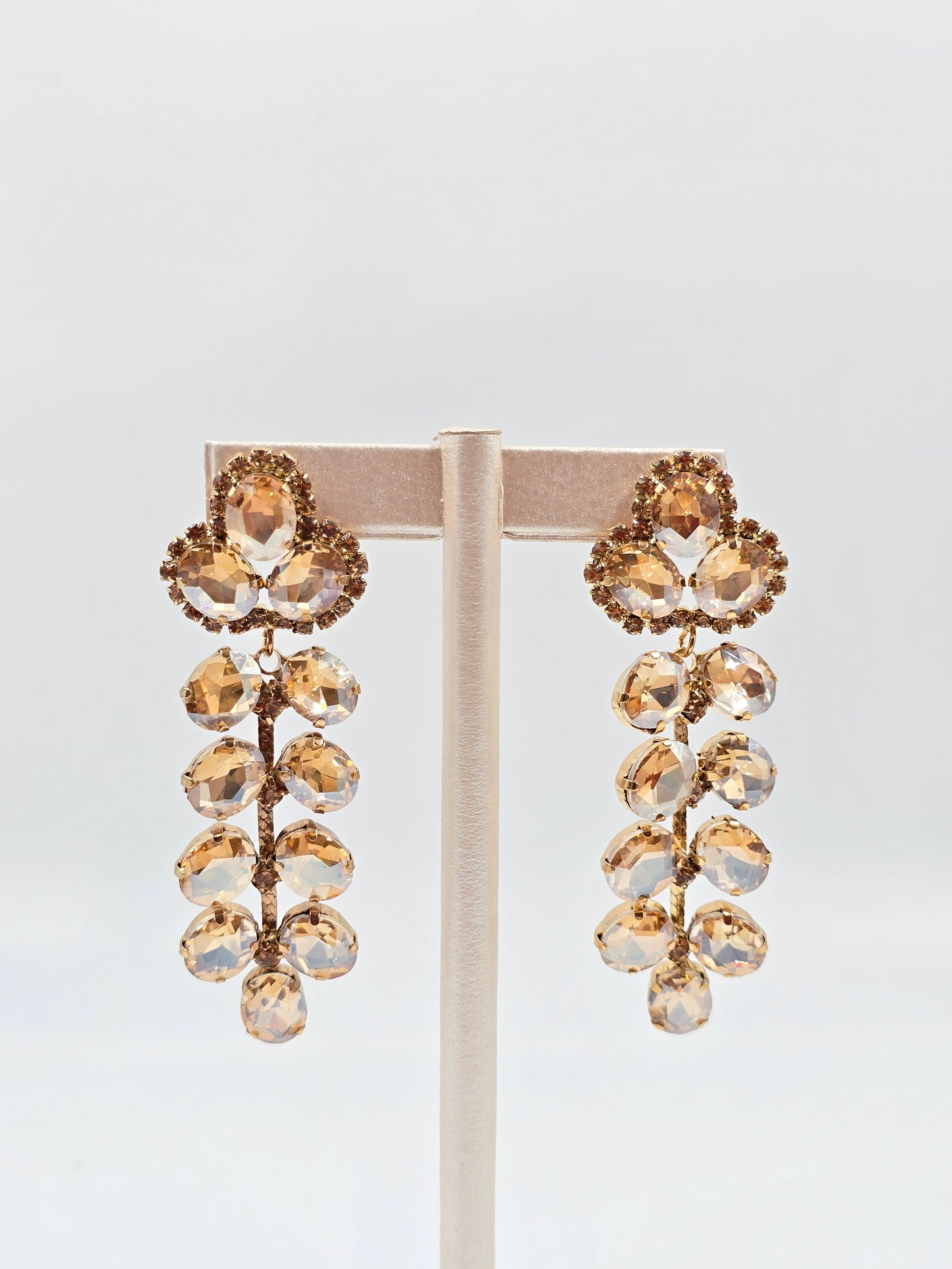 N - Brown Gemstones Earrings