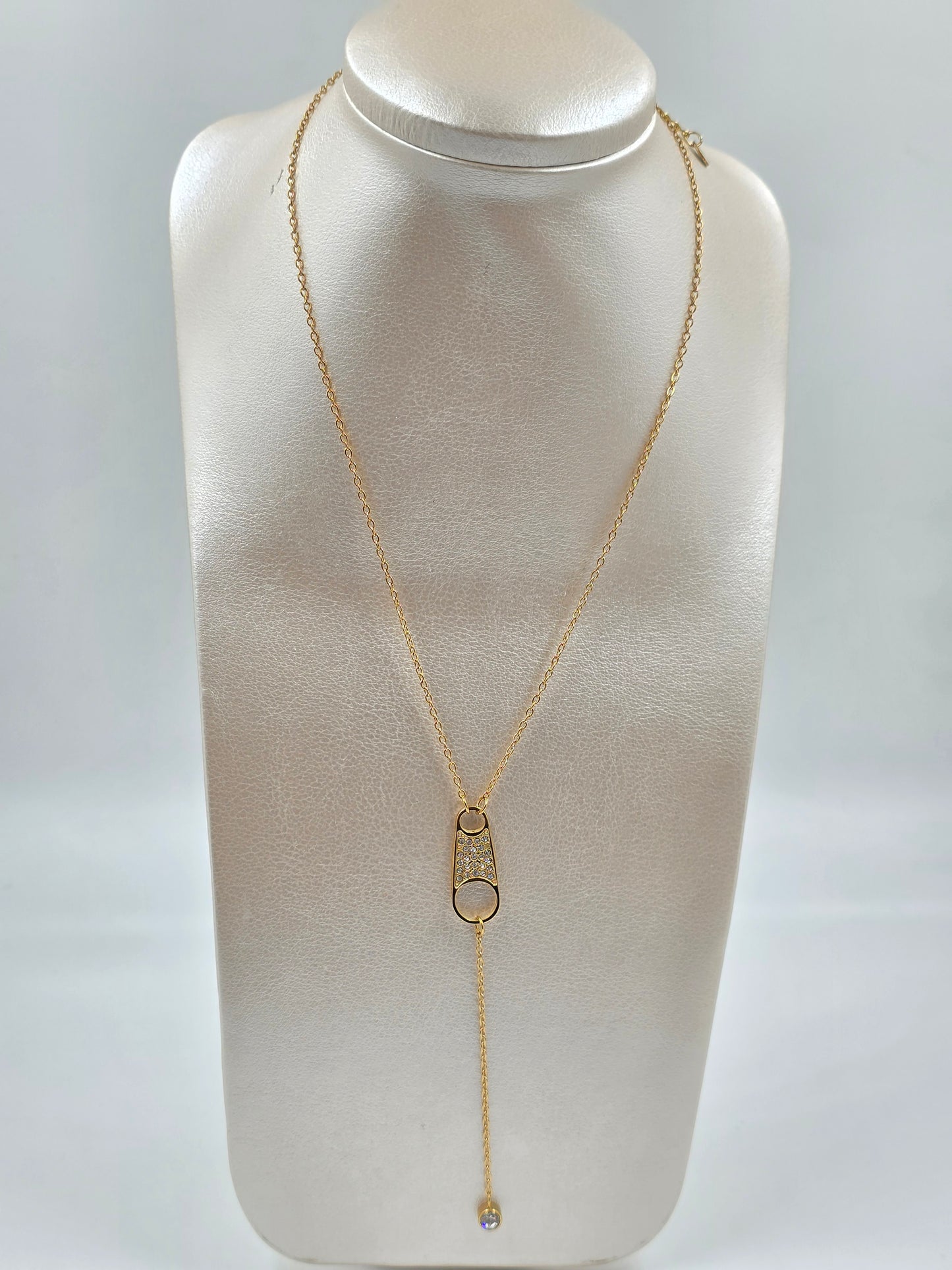 A - Stainless Steel Zipper Necklace
