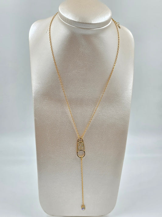 A - Stainless Steel Zipper Necklace