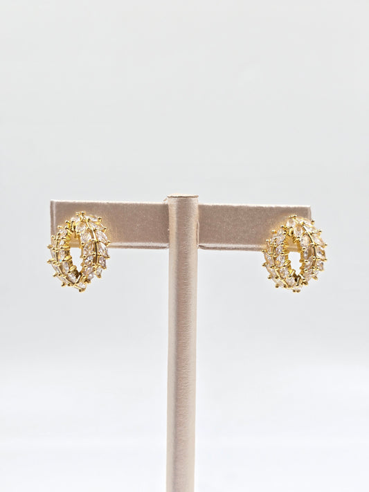 CR - Diamond Oval Earring