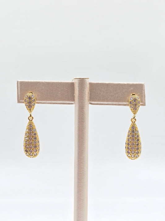 CR - Small Drop Diamond Earring