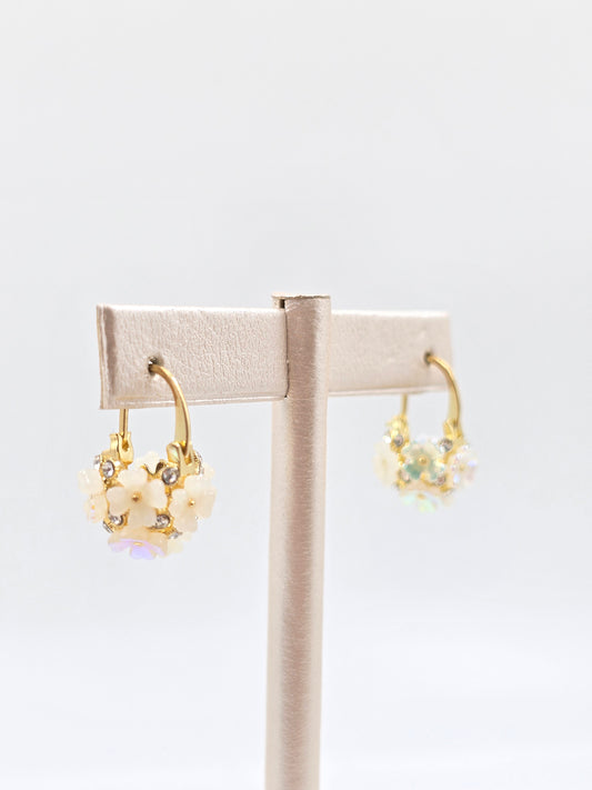 N - Flower Basket Earring