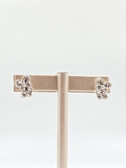 N - Silver Butterflies Earring