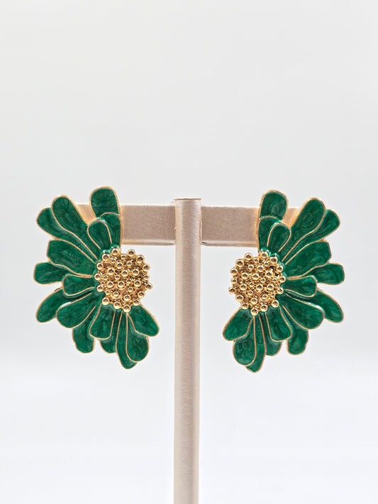 N - Large Flower Earring