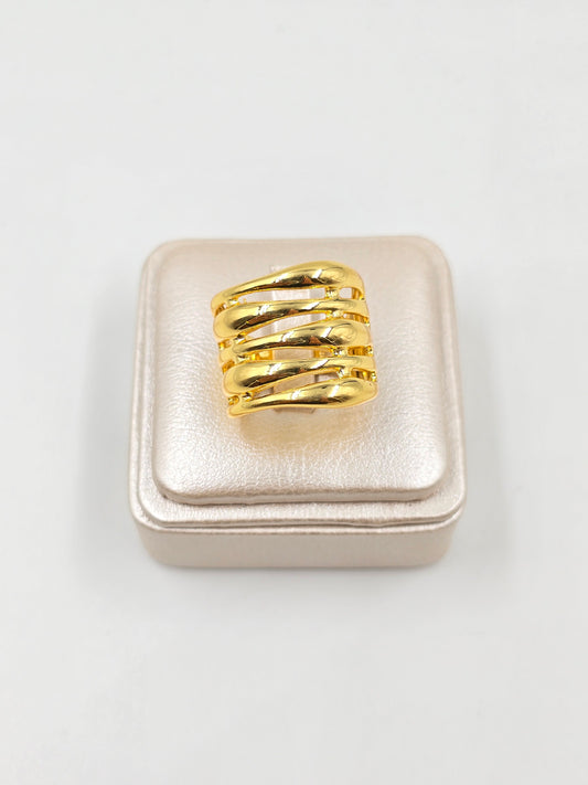 C - Five Layerd Gold Ring