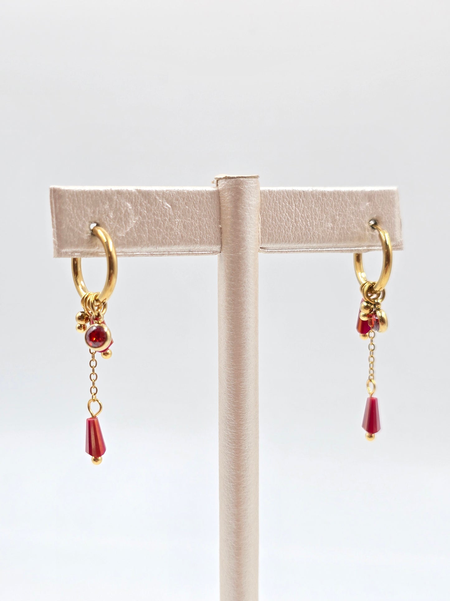 Small Natural Stone Earrings