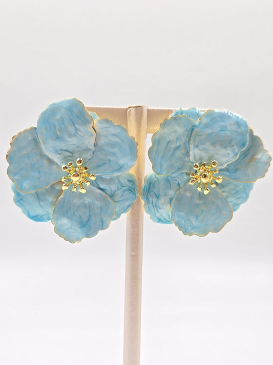 O - Colorful Blooms Earrings