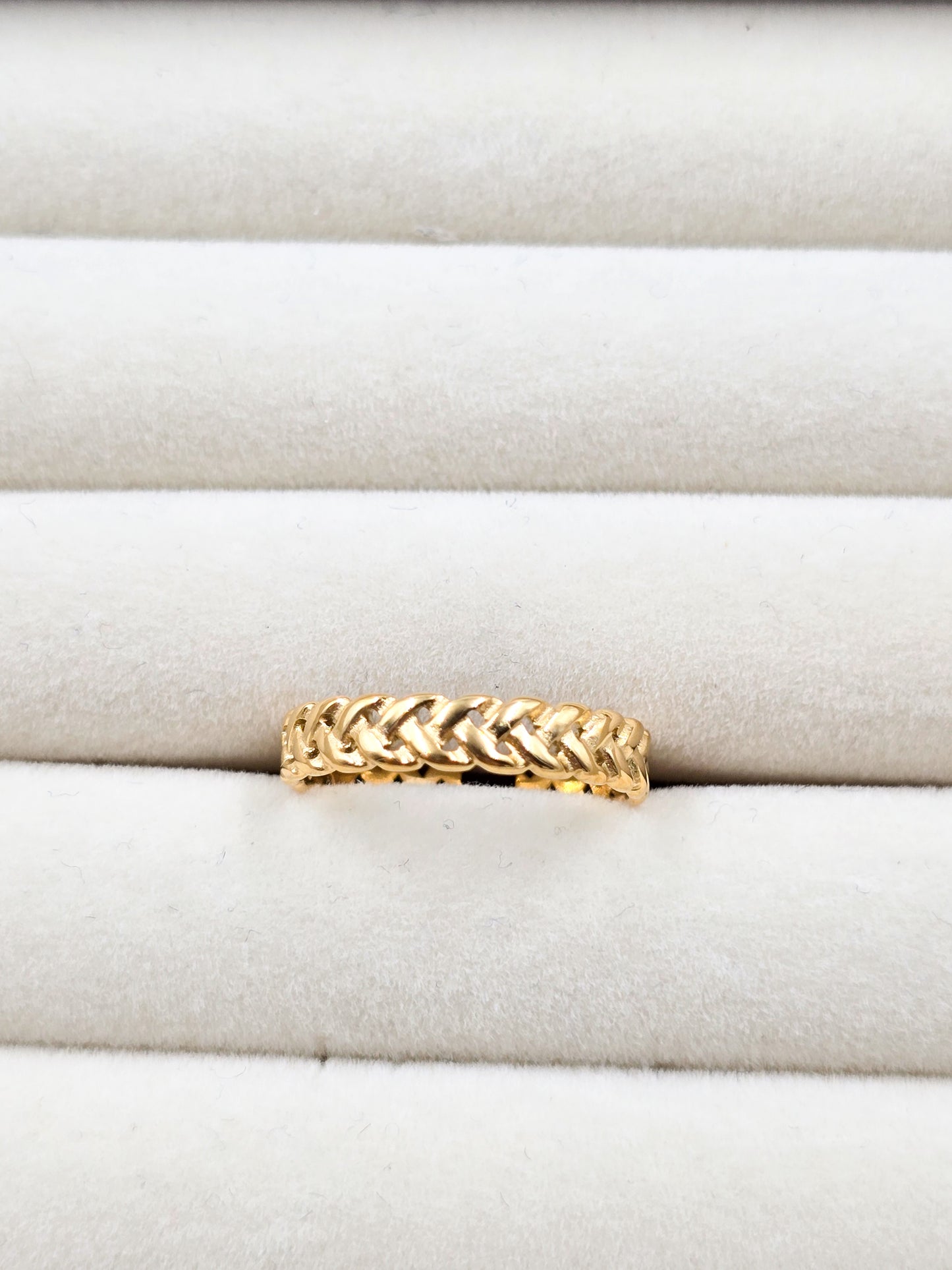 Stainless Steel Braided Ring