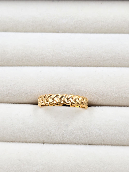 Stainless Steel Braided Ring