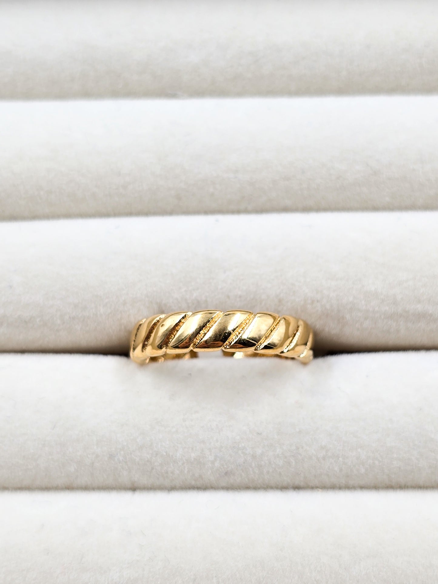 Stainless Steel Ridged Ring