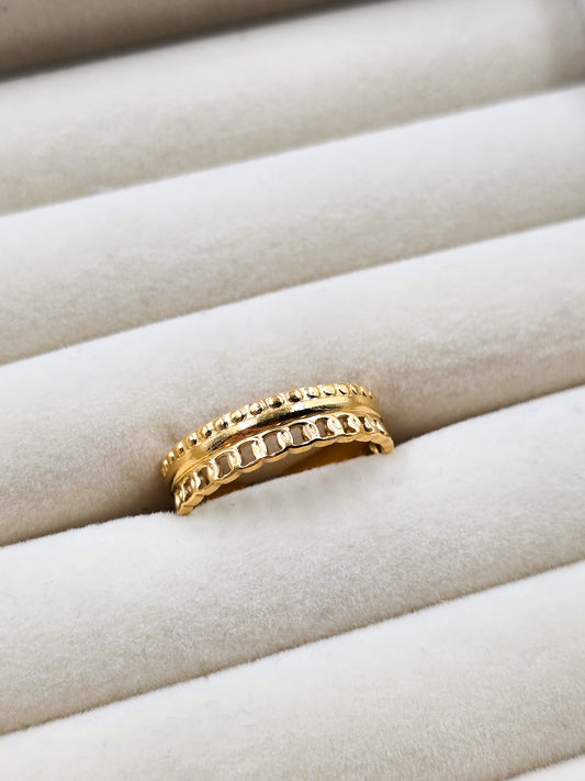 Stainless Steel Mix Link Ring