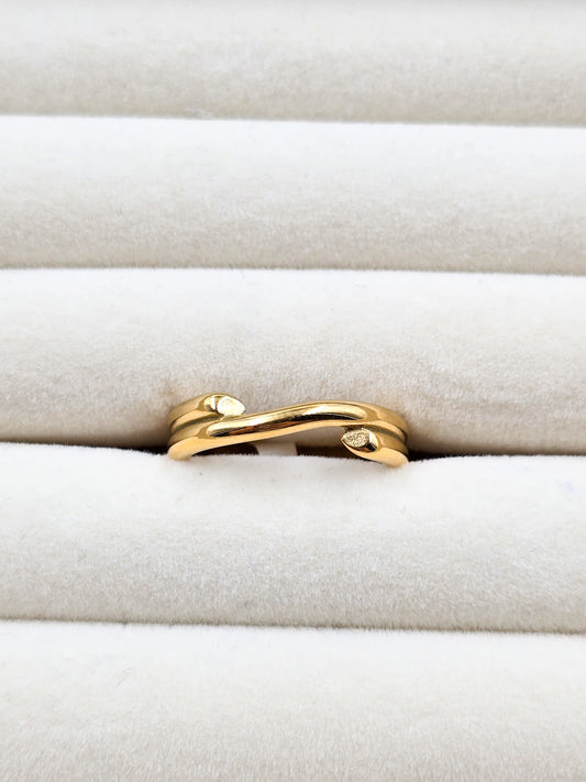 Stainless Steel Twisted Ring