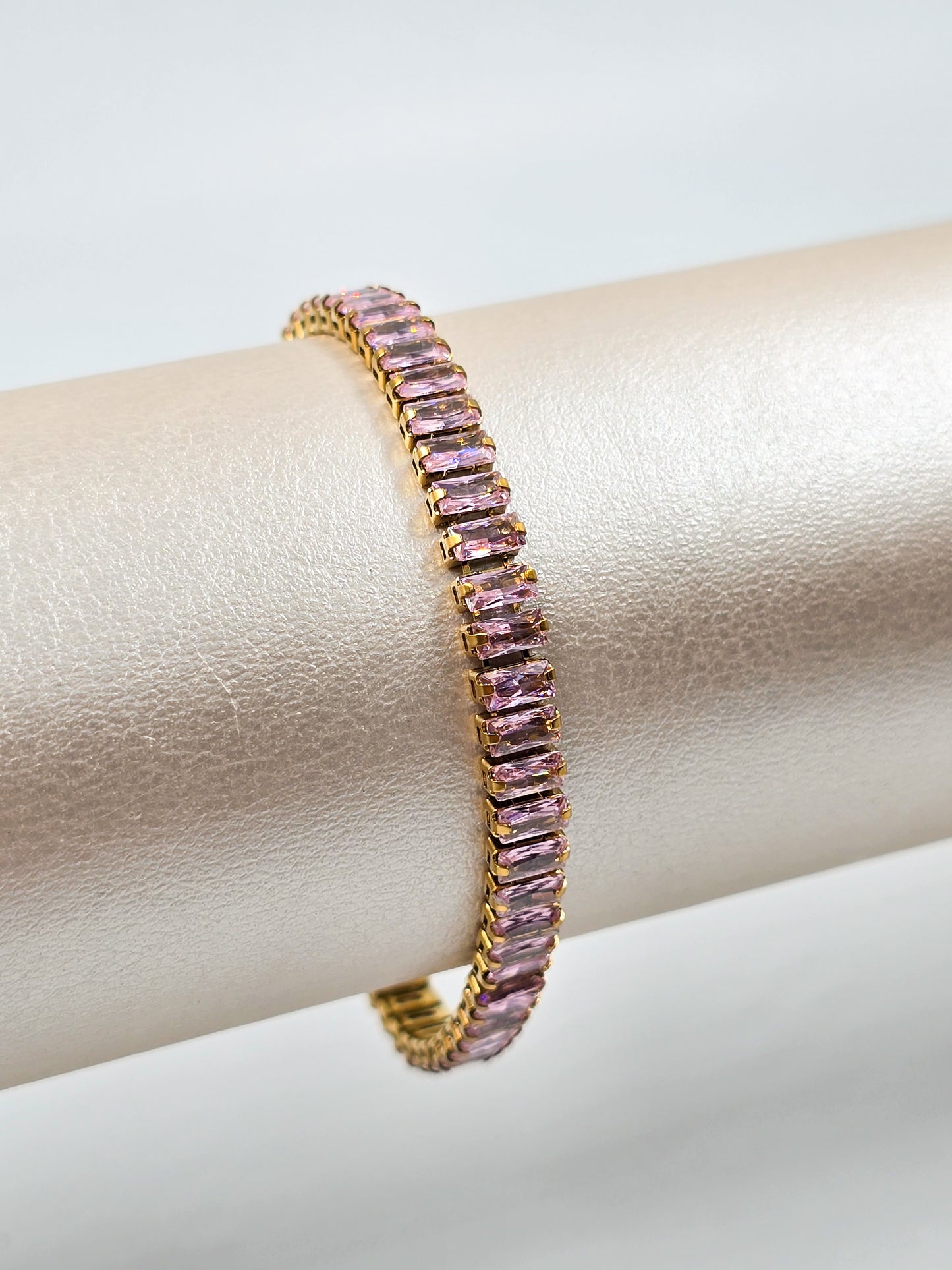 Stainless Steel Tennis Bracelet - Large