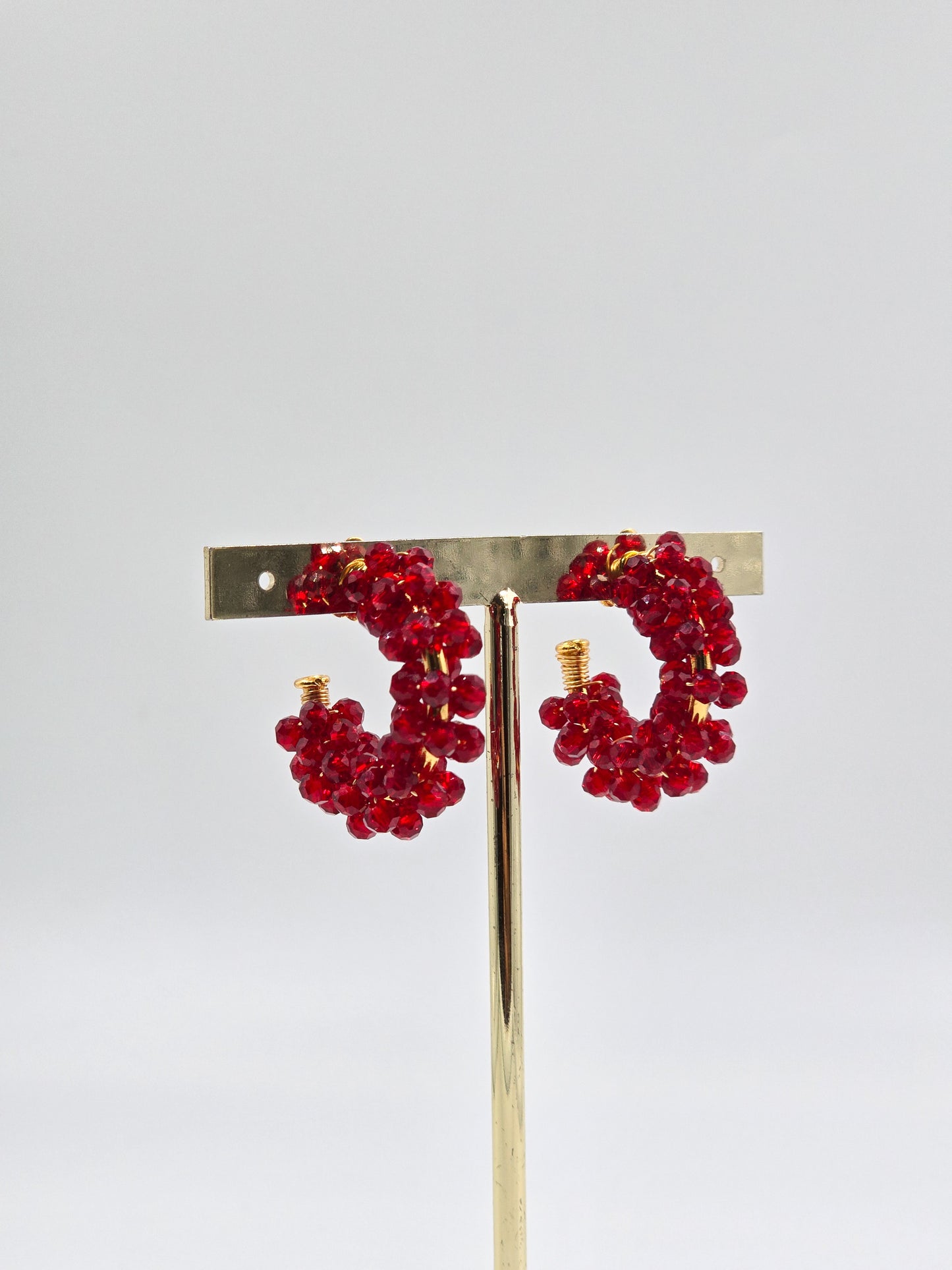 O - Handmade Bloom Hoops Earrings
