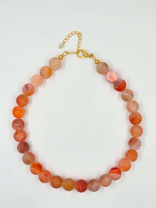 Natural Stone Beaded Necklace