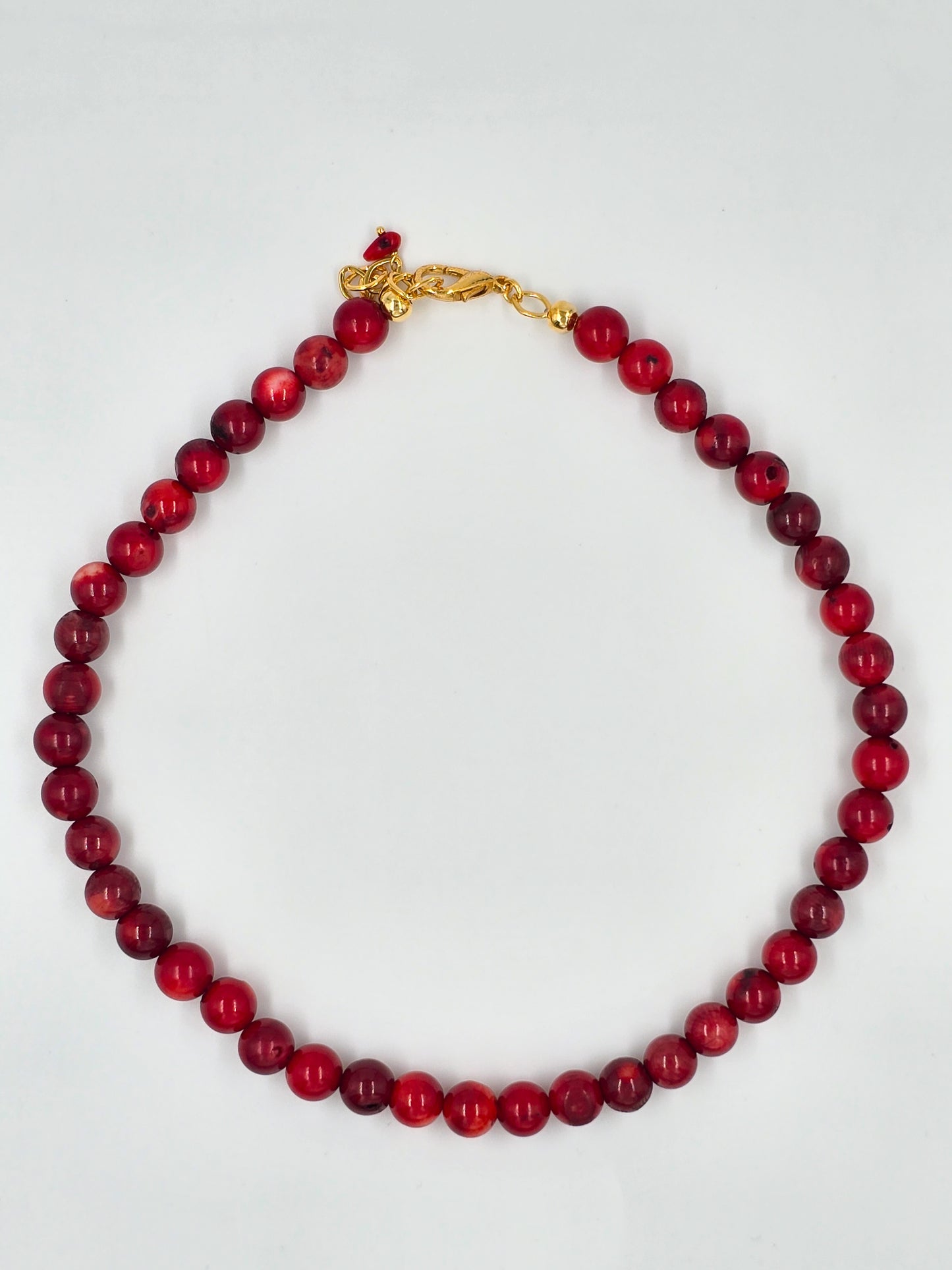 Coral Natural Stone Necklace