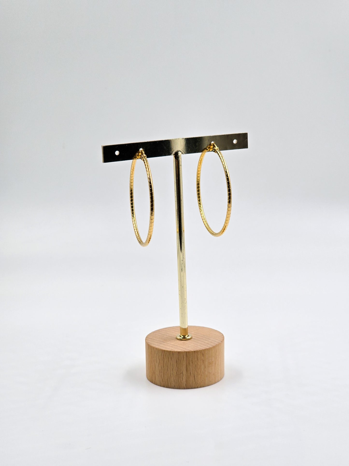 Gold Stainless steel Hoops