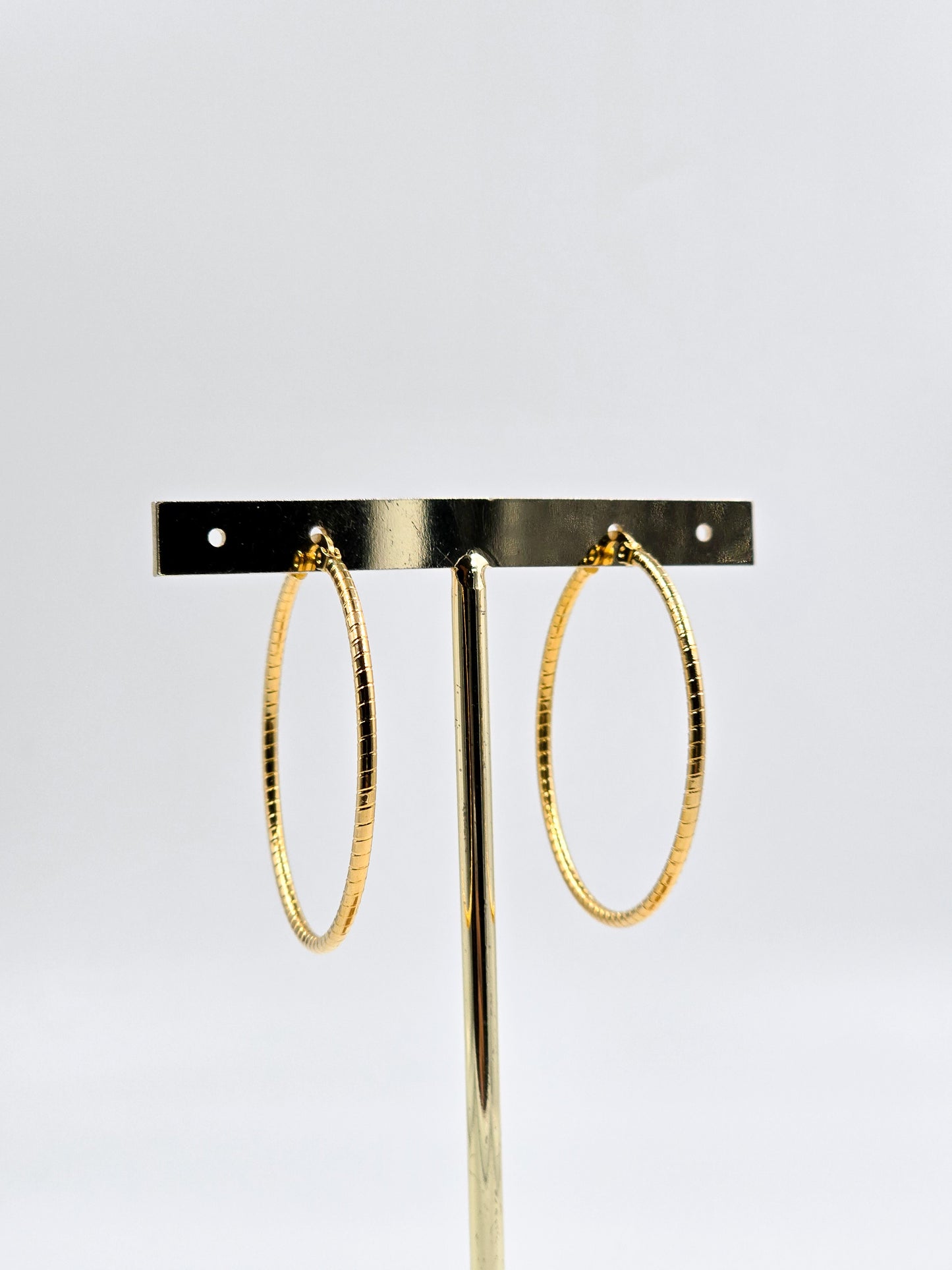 Gold Stainless steel Hoops