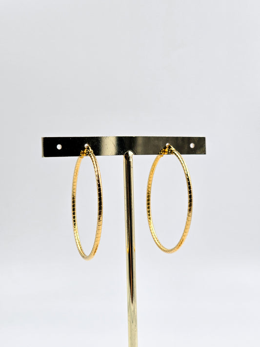 Gold Stainless steel Hoops