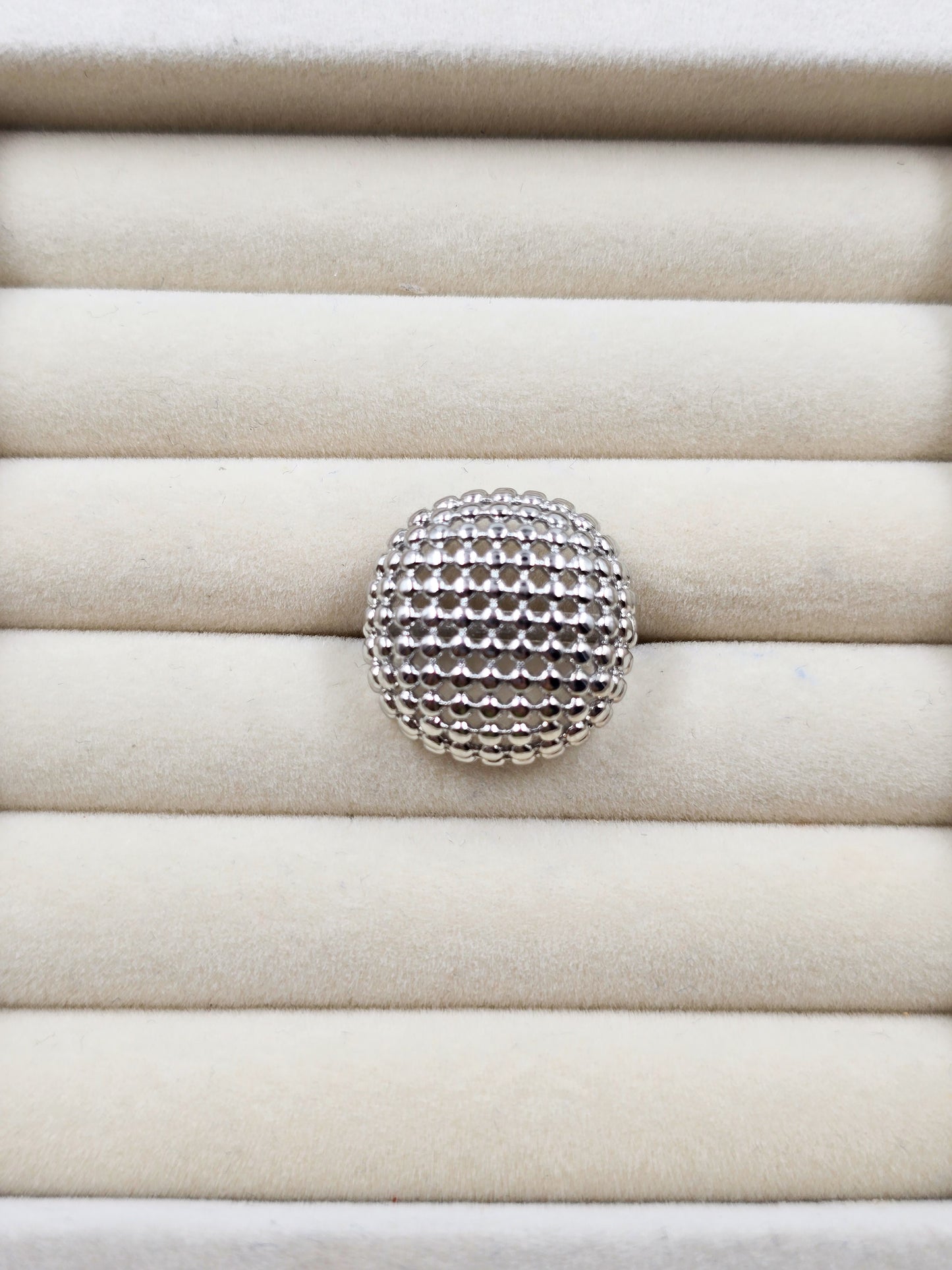 Silver Textured Ring