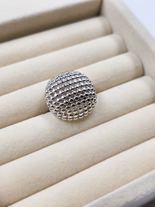 Silver Textured Ring
