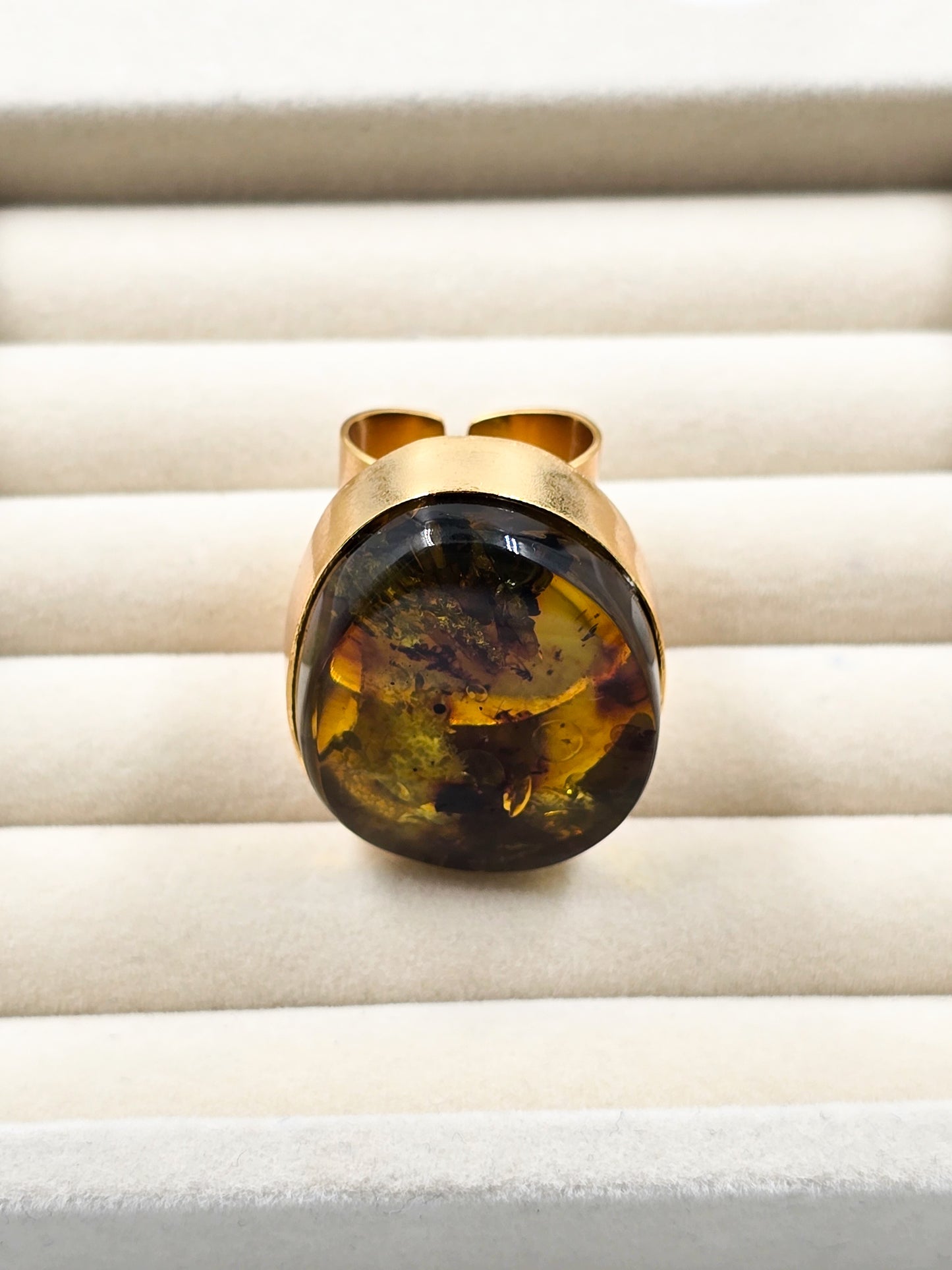 Amber Statement Ring