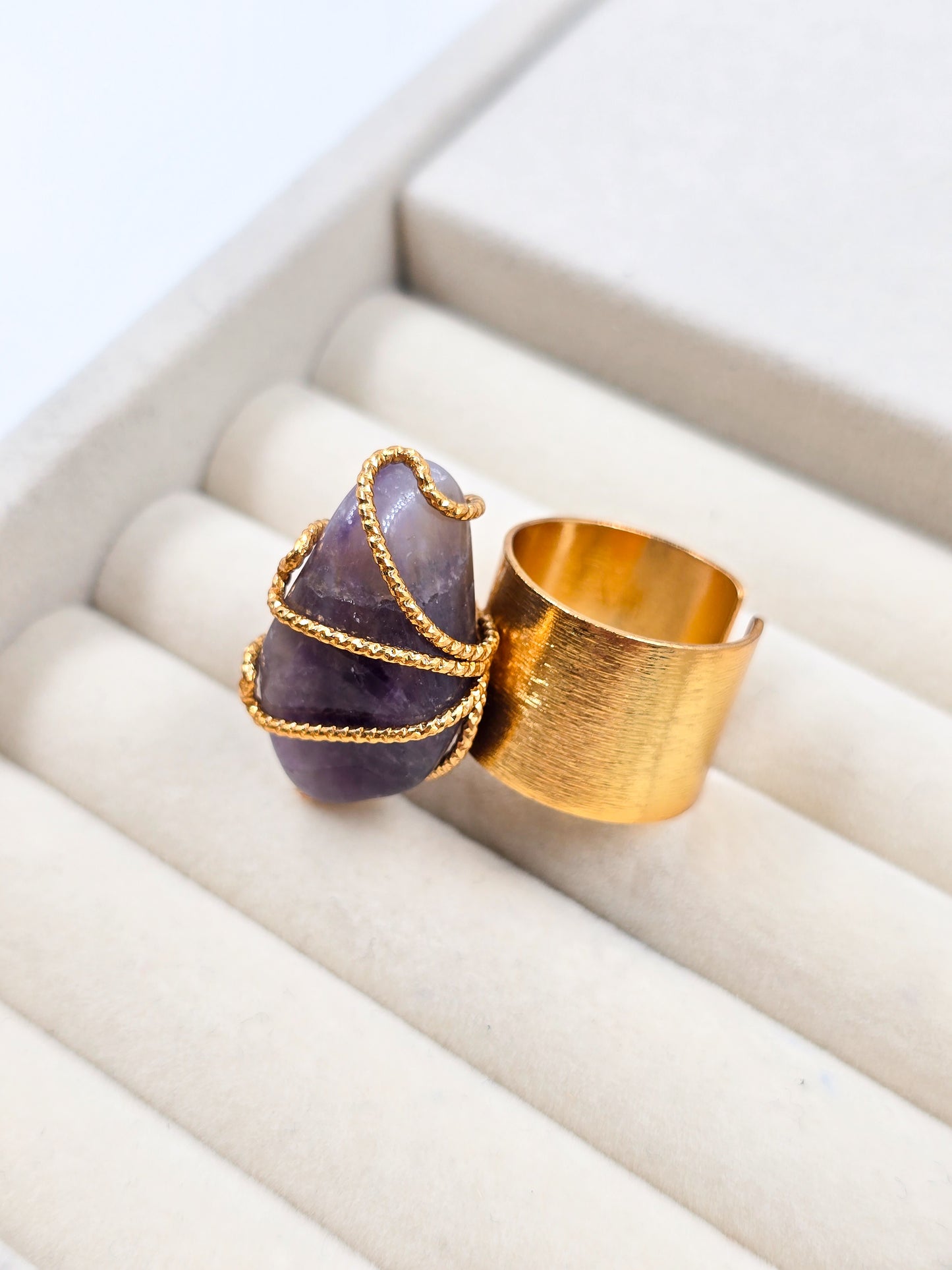 Raw Stone Rings