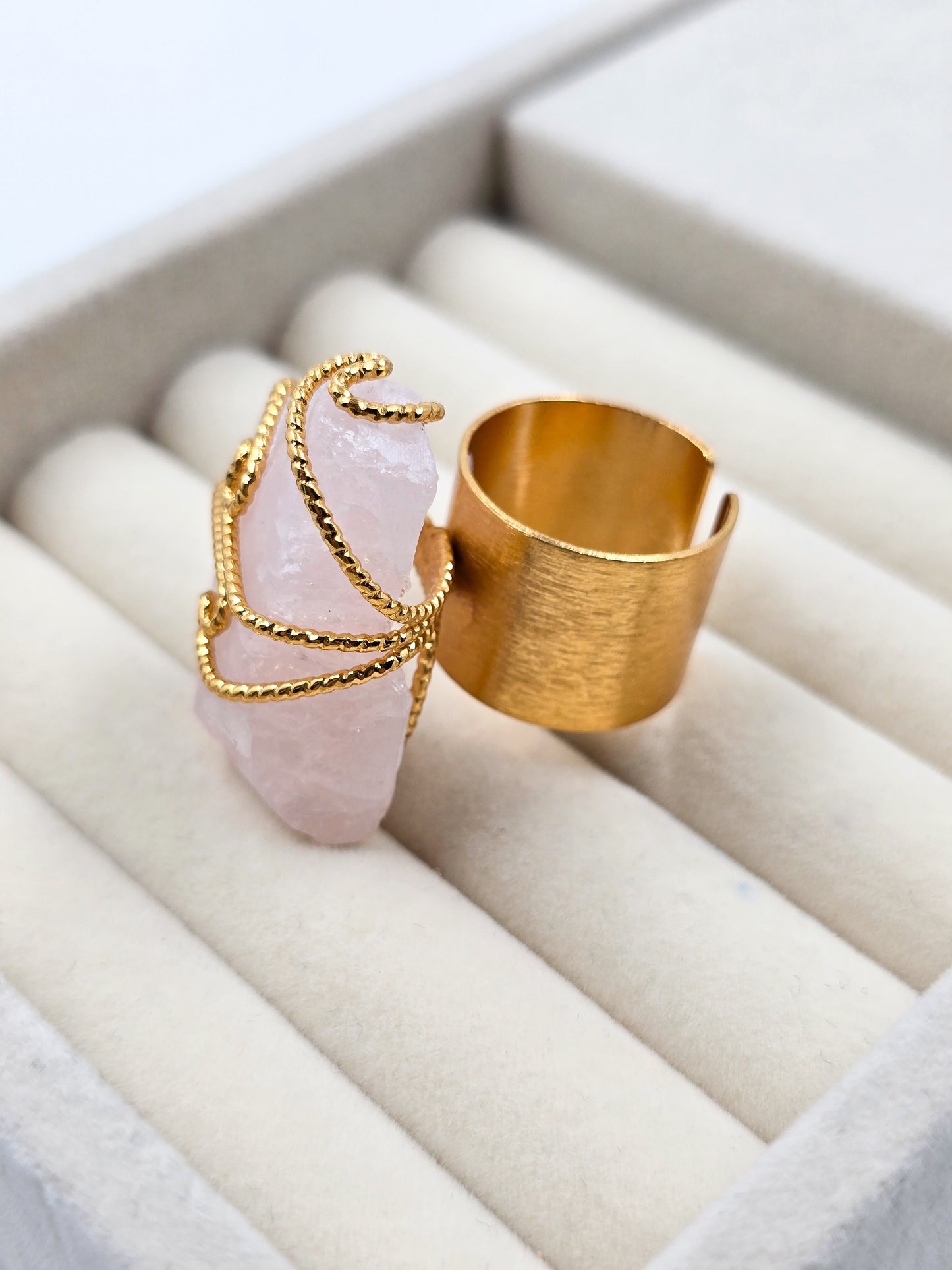 Raw Stone Rings