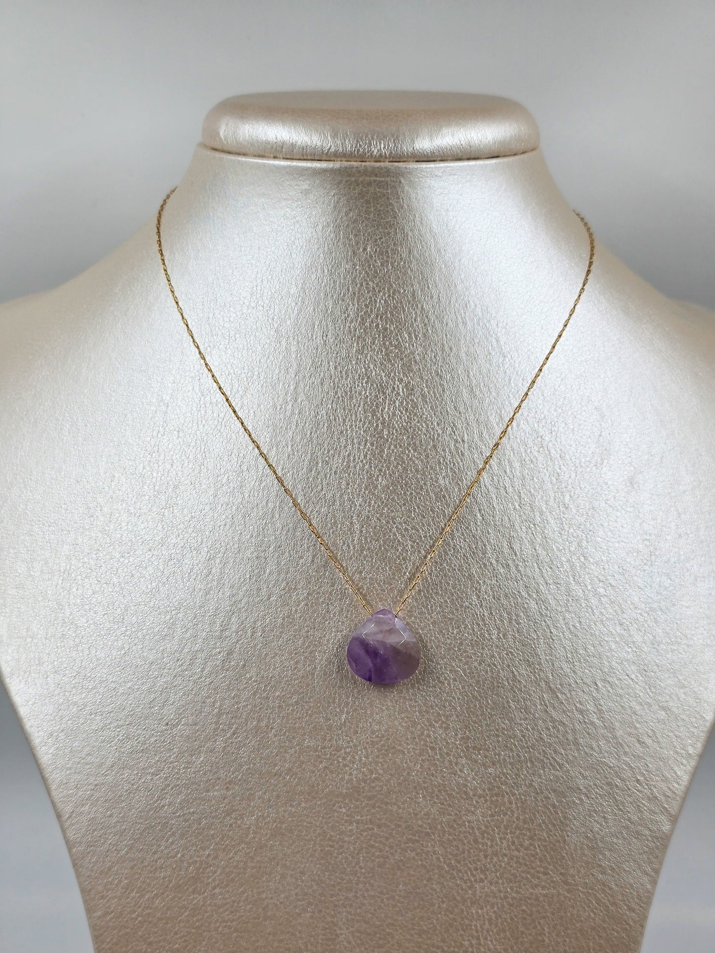 Natural Stone Drop Necklace