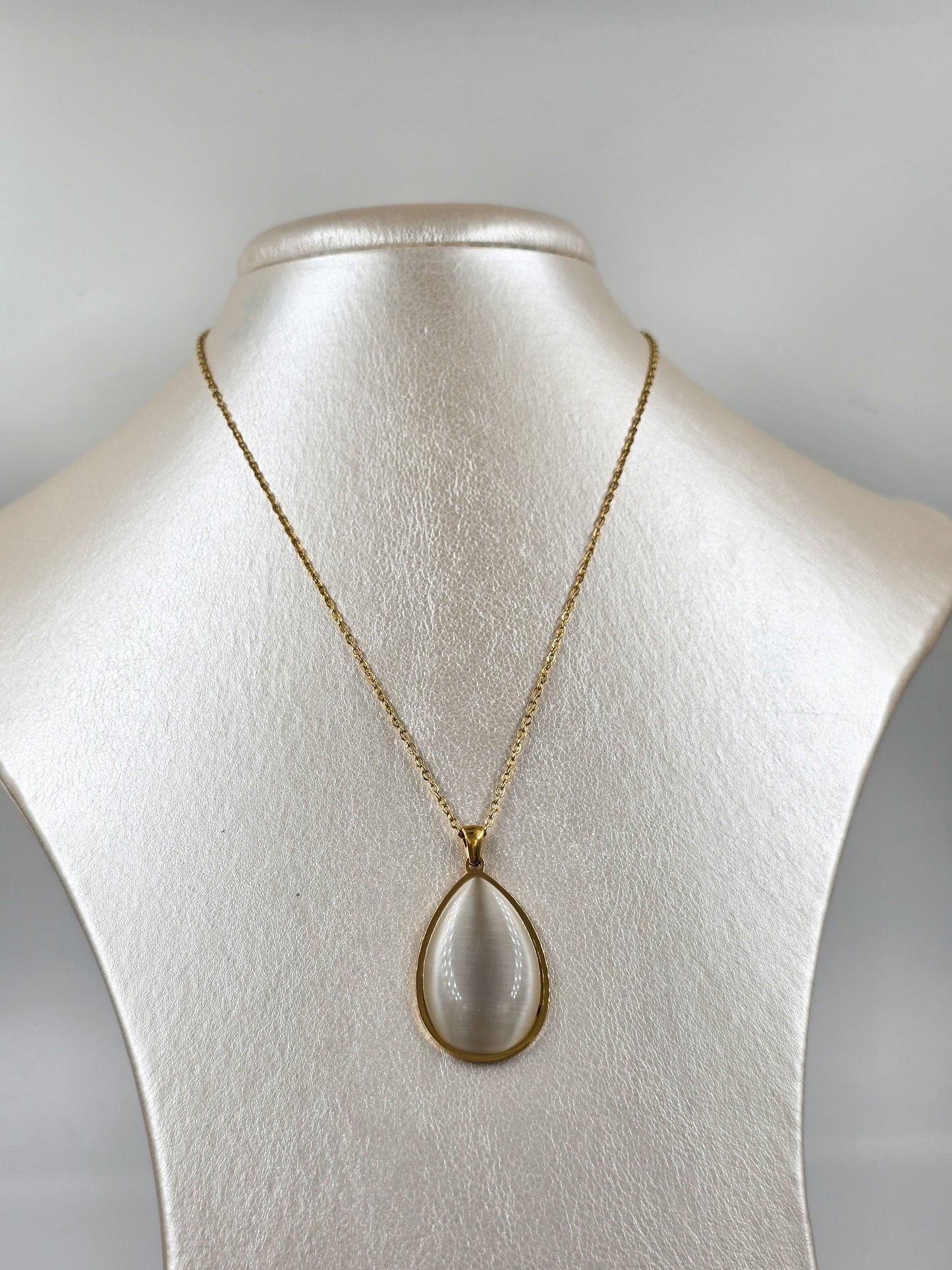 Stainless Steel Pendant Necklace and Earring Set