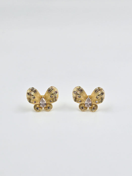 Golden Butterfly Earrings
