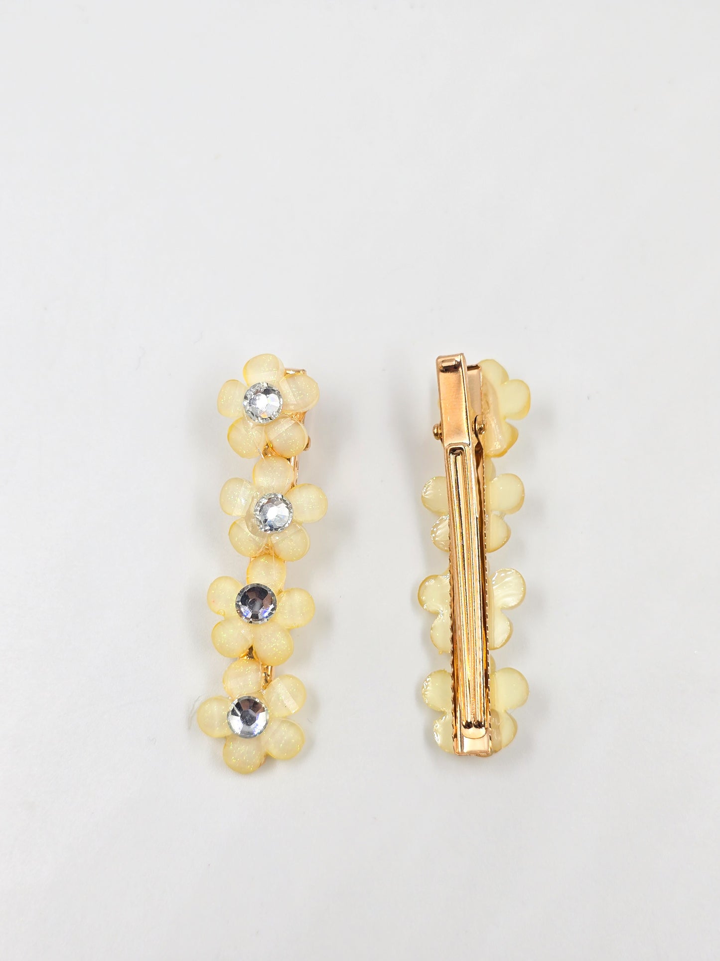Pair Floral Hair Clip