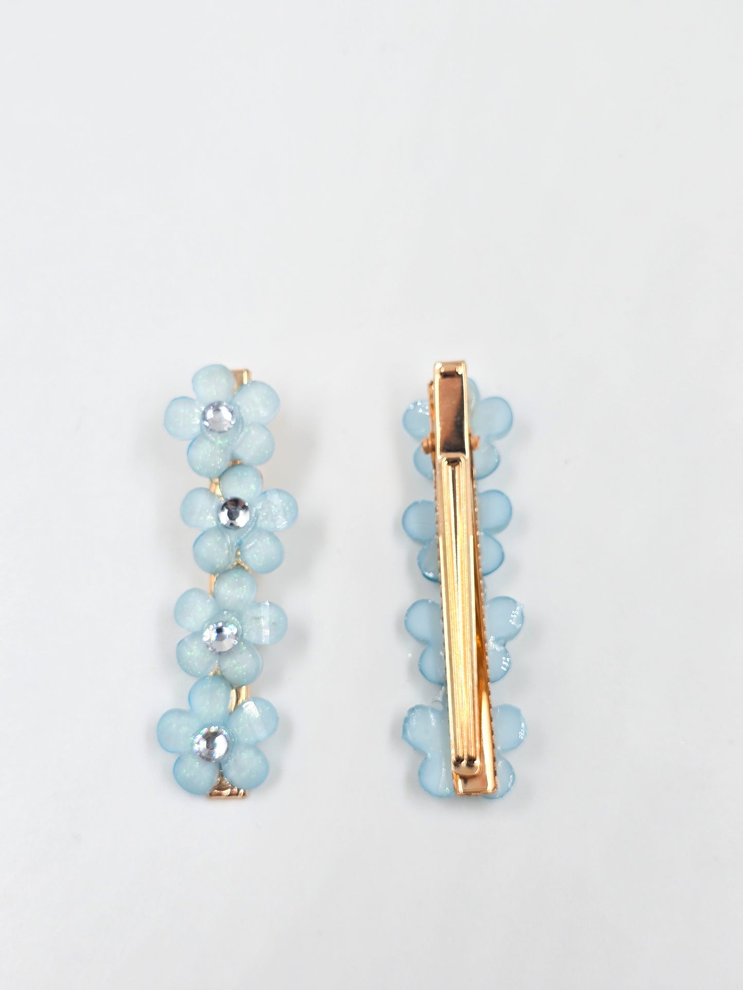 Pair Floral Hair Clip