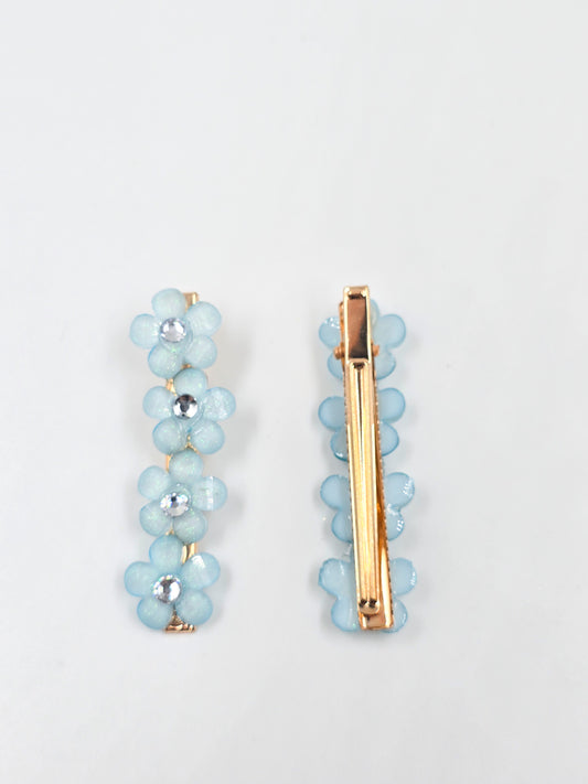 Pair Floral Hair Clip
